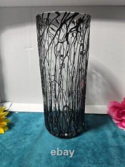 Modernist Hand Blown Murano Translucent Vase Expression Abstract MCM 1950s Mint