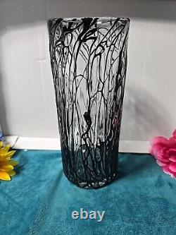 Modernist Hand Blown Murano Translucent Vase Expression Abstract MCM 1950s Mint