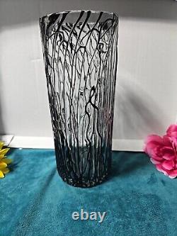 Modernist Hand Blown Murano Translucent Vase Expression Abstract MCM 1950s Mint