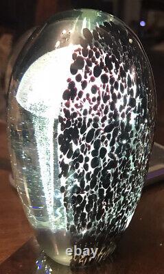 Moon Jellyfish Paperweight Murano Hand Blown Glass Sea LifeBEAUTIFUL