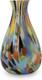 Multicolor Confetti Hand Blown Murano Style Art Glass Vase, Carnival Colors