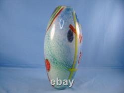 Murano 11.75 Millefiori Glass Vase, Hand Blown, Vintage Italian, New condition