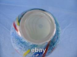 Murano 11.75 Millefiori Glass Vase, Hand Blown, Vintage Italian, New condition