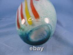 Murano 11.75 Millefiori Glass Vase, Hand Blown, Vintage Italian, New condition