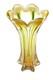Murano 12 Glass Vase Hand Blown Green Stripe Pontil Mark Beautiful Vintage