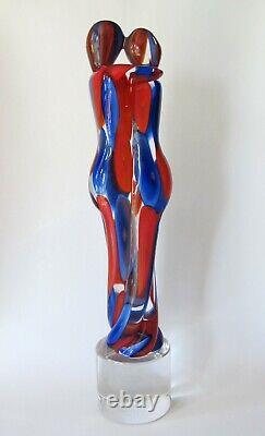 Murano 14 The Lovers Figural Sculpture Glass Master Alessandro Barbaro Signed