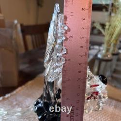 Murano 1970's Scottish terrier dog hand blown glass statue figurine vintage