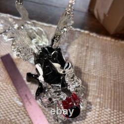 Murano 1970's Scottish terrier dog hand blown glass statue figurine vintage