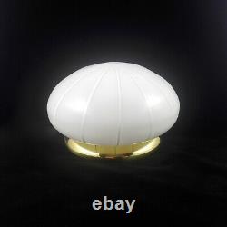 Murano 70s hand blown glass and brass table lamp