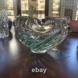 Murano Aqua Hand blown Glass Bowl
