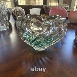 Murano Aqua Hand blown Glass Bowl