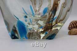 Murano Aquarium/Fish Huge Art Glass Vase Barbini Cenedese Mid Century Signed