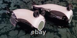 Murano Archimede Seguso Alabastro Penguin Set Matching, perfect 50's