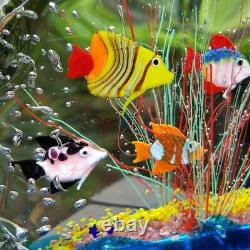 Murano Art Glass Fish Aquarium Glass Sculpture 1950s Barbini Cenedese Style