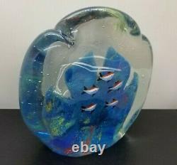 Murano Art Glass Fish Aquarium Sculpture 8 x 7.5' 10 lbs