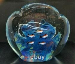 Murano Art Glass Fish Aquarium Sculpture 8 x 7.5' 10 lbs