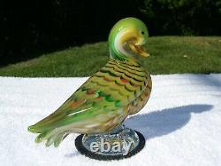 Murano Art Glass La Tour d'Argent Dinner Duck Sculpture