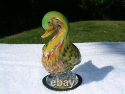 Murano Art Glass La Tour d'Argent Dinner Duck Sculpture