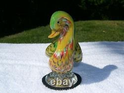 Murano Art Glass La Tour d'Argent Dinner Duck Sculpture