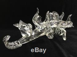 Murano Art Glass by Renato Anatra Signed 4 Birds on a Branch Sculpture, 15 1/2