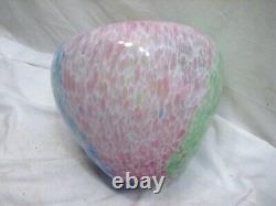 Murano Arte Lavorazione Hand Blown Art Glass Floral Vase Flower Millefiori