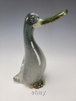 Murano Barbini VAMSA Sfumato Art Glass Long Billed Duck Sculpture Figurine
