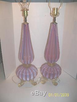 Murano Barovier &Toso 20th Century Art glass lamps