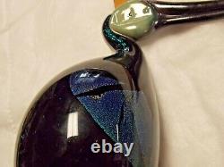 Murano Blown Art Glass Kiwi Long Billed Bird Figurine Sculpture Paperweight