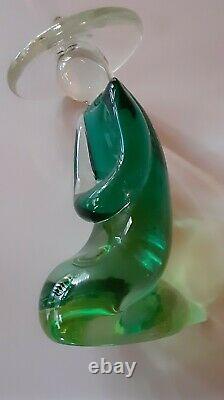 Murano Blown Glass Chinese Figurine by Pino Signoretto Signed 7 Tall