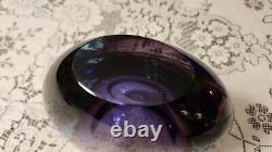 Murano Blown Glass Vase Mid Century Modern Artist Signed Schiavon Murano