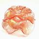 Murano Candle Holder Pink Gold Aventurine Flower Hand Blown in Italy