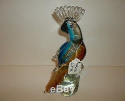 Murano Cockatiel Cockatoo Bird Figurine Hand Blown Art Glass See Photos T46