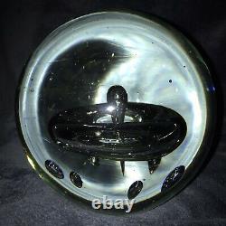 Murano Controlled Bubble Art Glass Sphere Orb Paperweight 6x6 9Lbs Oggetti