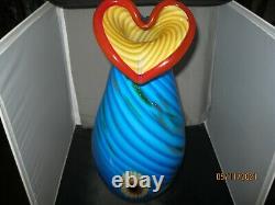 Murano Cristalleria D'arte Hand Blown Vase