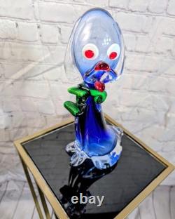 Murano Dog Vintage 1960s Glass Hand Blown 10in Rare