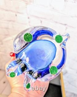 Murano Dog Vintage 1960s Glass Hand Blown 10in Rare