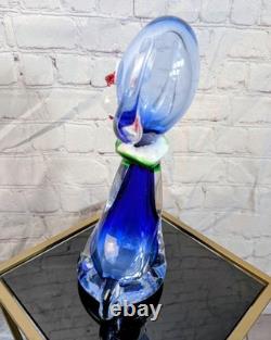 Murano Dog Vintage 1960s Glass Hand Blown 10in Rare