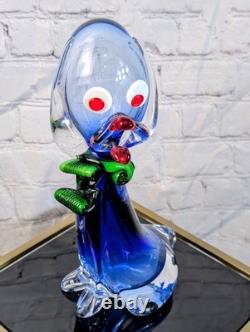 Murano Dog Vintage 1960s Glass Hand Blown 10in Rare