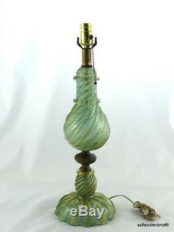 Murano Ercole Barovier Designed Cordonato Oro Lamp by Barovier & Toso ca 1950-51