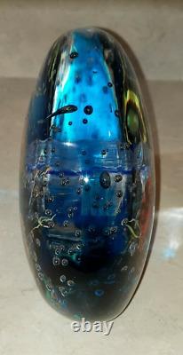 Murano Fish Tank Signed by Elio Raffaeli, Hand Blown Art Glass