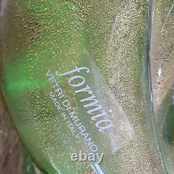 Murano (Formia) (Set Of 2) Hand Blown Glass Doves Original Labels