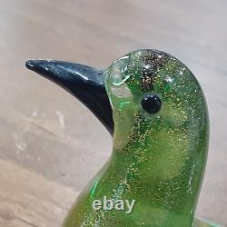 Murano (Formia) (Set Of 2) Hand Blown Glass Doves Original Labels