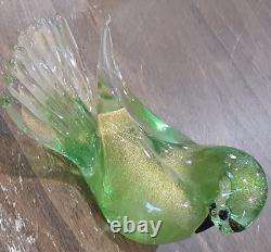 Murano (Formia) (Set Of 2) Hand Blown Glass Doves Original Labels