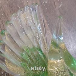Murano (Formia) (Set Of 2) Hand Blown Glass Doves Original Labels