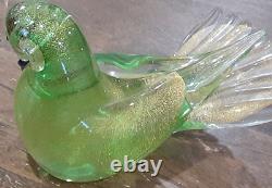 Murano (Formia) (Set Of 2) Hand Blown Glass Doves Original Labels