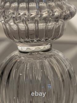 Murano Glass 3-Arm Candelabra Hand Blown Italian Art Glass Candle Holder 13¼