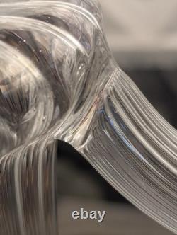 Murano Glass 3-Arm Candelabra Hand Blown Italian Art Glass Candle Holder 13¼