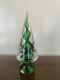 Murano Glass AVENTURINE RIBBON Green Gold Swirl Christmas Tree