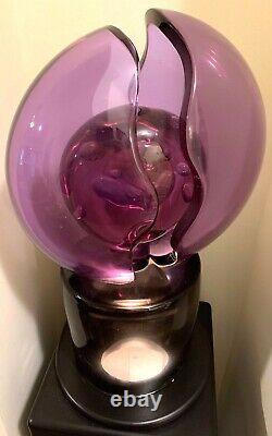 Murano Glass Alexandrite Sculpture Licio Zanetti signed 1994 COA 40 Lbs Stand