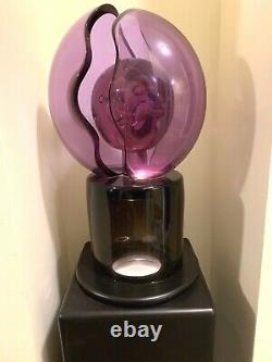 Murano Glass Alexandrite Sculpture Licio Zanetti signed 1994 COA 40 Lbs Stand